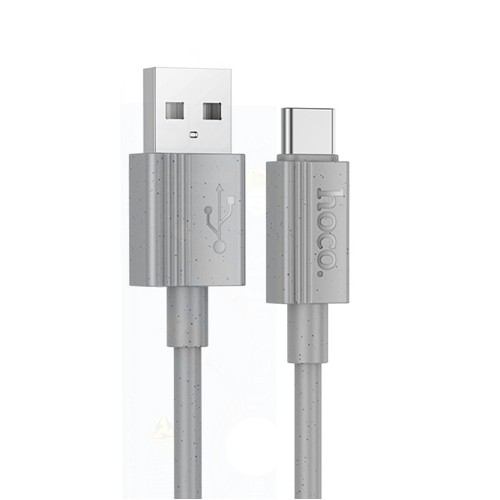 Кабель USB - Type-C HOCO X107 Favor, 1.0м, 3,0А, цвет: серый