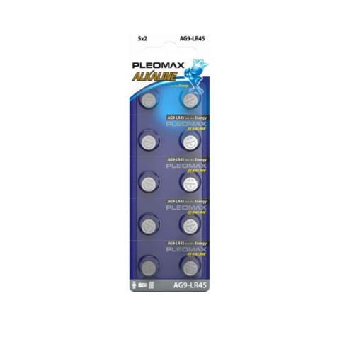 Батарейка Samsung Pleomax AG9 (394) LR936, LR45-10BL Button Cell, (10/100/1000/70000), (арт.Б0061008)