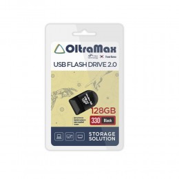 Флеш-накопитель 128Gb OltraMax 330, USB 2.0, пластик, чёрный