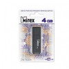 Флеш-накопитель 4Gb Mirex LINE, USB 2.0, пластик, чёрный