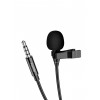 Микрофон петличный FaisON, Mic-1, Say, кабель Jack 3.5mm(m), 1.3м, цвет: чёрный