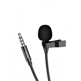 Микрофон петличный FaisON, Mic-1, Say, кабель Jack 3.5mm(m), 1.3м, цвет: чёрный