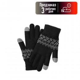 Перчатки XIAOMI, FO Touch Gloves, шерсть, цвет: чёрный, (арт.6972632640012)
