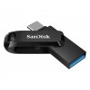 Флеш-накопитель 64Gb SanDisk Ultra Dual Drive, USB 3.1, пластик, Type-C, чёрный