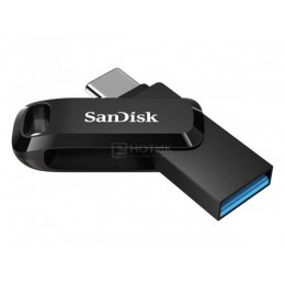 Флеш-накопитель 64Gb SanDisk Ultra Dual Drive, USB 3.1, пластик, Type-C, чёрный