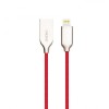 Кабель USB - 8 pin Celebrat CB-07i, 1.2м, круглый, 2.4A, силикон, цвет: красный