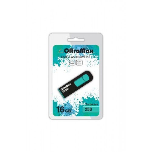 Флеш-накопитель 16Gb OltraMax 250, USB 2.0, пластик, бирюзовый