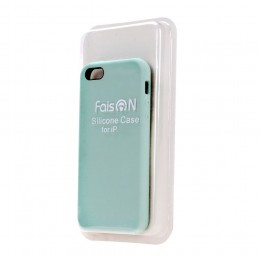 Чехол силиконовый FaisON для APPLE iPhone 6/6S (4.7), №32, Silicone Case, цвет: зелёный, светлый