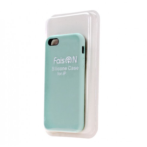 Чехол силиконовый FaisON для APPLE iPhone 6/6S (4.7), №32, Silicone Case, цвет: зелёный, светлый