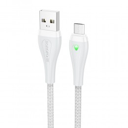 Кабель USB - микро USB Borofone BX100 Advantage, 1.0м, 2.4A, цвет: серый