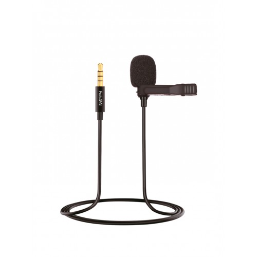 Микрофон петличный FaisON, Mic-1, Say, кабель Jack 3.5mm(m), 1.3м, цвет: чёрный