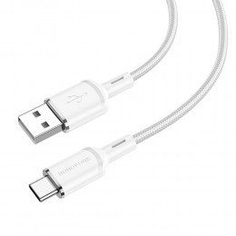 Кабель USB - Type-C Borofone BX90 Cool, 1.0м, 3.0A, цвет: белый