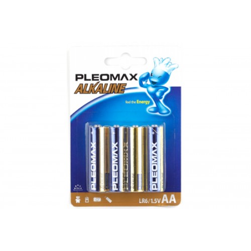 Батарейка AA Samsung Pleomax LR06-4BL, 1.5В, (4/40/400)