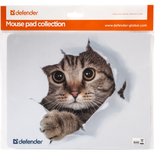 Коврик игровой Defender, Silk, 230x190мм, каучук