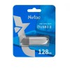 Флеш-накопитель 128Gb Netac U352, USB 3.0, пластик, серебряный