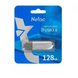 Флеш-накопитель 128Gb Netac U352, USB 3.0, пластик, серебряный