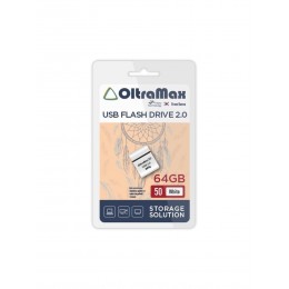 Флеш-накопитель 64Gb OltraMax Drive 50 Mini, USB 2.0, пластик, белый