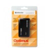 Кардридер Defender для microSD, miniSD, TF, M2, Optimus, USB 2.0, пластик, цвет: чёрный