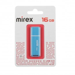 Флеш-накопитель 16Gb Mirex LINE, USB 3.0, пластик, синий