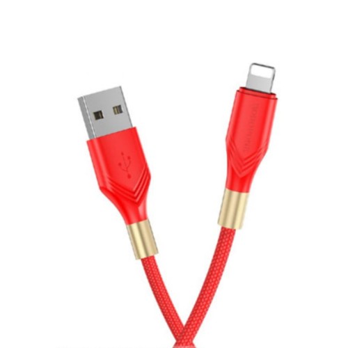 Кабель USB - 8 pin Borofone BX92 Advantage, 1.0м, 2.4A, 20Вт, PD, цвет: красный