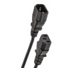 Кабель IEC C13 - IEC C14 VCOM CE001-CU0.75, 3.0м, 7.0A, 220В, цвет: чёрный