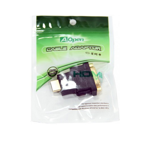 Переходник HDMI(m) - DVI(m) Aopen ACA311, цвет: чёрный