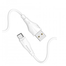 Кабель USB - Type-C Borofone BX18 Optimal, 1.0м, 3.0A, цвет: белый