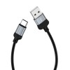 Кабель USB - Type-C Borofone BX28 Dignity, 1.0м, 3.0A, цвет: серый