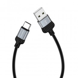 Кабель USB - Type-C Borofone BX28 Dignity, 1.0м, 3.0A, цвет: серый