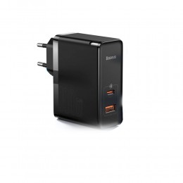 Блок питания сетевой 1 USB, Type-C Baseus CCGAN100E5, GaN5 Pro, 5000mA, цвет: чёрный
