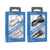 Блок питания автомобильный Borofone BZ14A 1 USB, Type-C, QC3.0, чёрный
