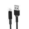 Кабель USB 8 pin Borofone BX1 EZSync, 1.0м, 2.0A, чёрный
