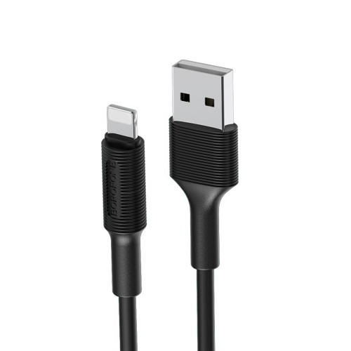 Кабель USB 8 pin Borofone BX1 EZSync, 1.0м, 2.0A, чёрный
