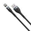 Кабель USB - Type-C Baseus CATXC-N06 Zinc Magnetic, 1.0м, круглый, 5.0A, нейлон, цвет: чёрный, серый