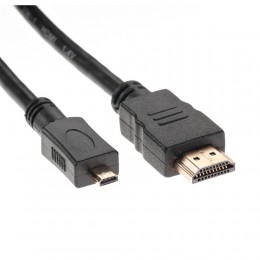 Кабель HDMI(m) - микро HDMI(m) TV-COM CG583K, 1.0м, 4k x 2k, цвет: чёрный