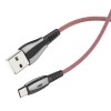 Кабель USB - микро USB Celebrat CB-12M, 1.0м, 3.0A, цвет: красный