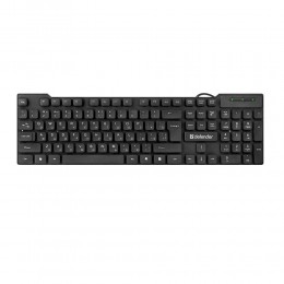 Клавиатура проводная Defender, Element, HB-190, мембранная, 1.5 м, цвет: чёрный
