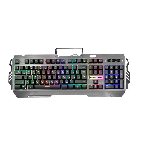 Клавиатура проводная Defender Renegade GK-640DL, мембранная, серый
