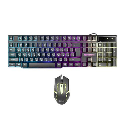 Клавиатура и мышь Defender Sydney C-970, черный, 1200 DPI
