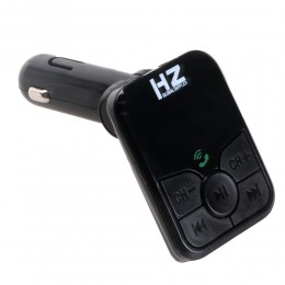 FM-трансмиттер без бренда, FM-H5/6 BT, Bluetooth, цвет: чёрный
