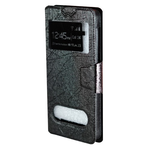Чехол-книжка FaisON ON-05 для смартфонов 5,2"-5,5", чёрный
