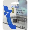 Флеш-накопитель 32Gb Netac UM81, USB 2.0, пластик, чёрный