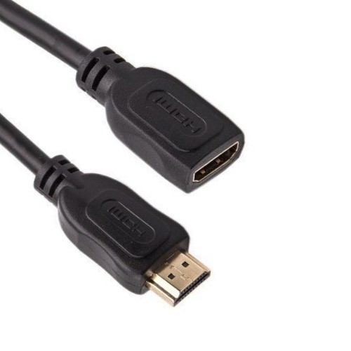 Кабель HDMI(m) - HDMI(f) TELECOM TCG235MF, 2.0м, 4k, цвет: чёрный