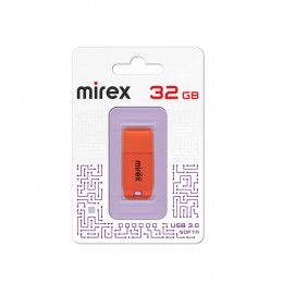 Флеш-накопитель 32Gb Mirex SOFTA, USB 3.0, пластик, оранжевый