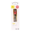 Кабель USB 8 pin Baseus Nimble, 0.23м, 2.0A, чёрный/красный
