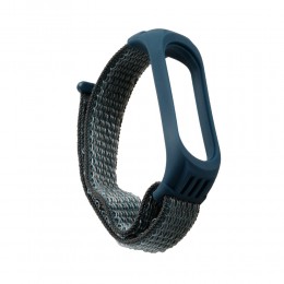 Ремешок для фитнес-браслета XIAOMI Mi Band 3/ Mi Band 4 без бренда, Nylon, №19, ткань, цвет: серый
