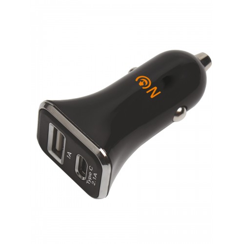Блок питания автомобильный 1 USB, 1 Type-C FaisON A-42, чёрный
