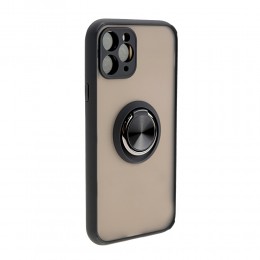 Накладка задняя без бренда для APPLE iPhone 13 Pro Max, Ring Series 2, цвет: чёрный
