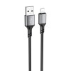 Кабель USB - 8 pin Borofone BX83 Famous, 1.0м, 2.4A, цвет: чёрный