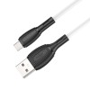 Кабель USB - микро USB Borofone BX86, 1.0м, 2.4A, белый
